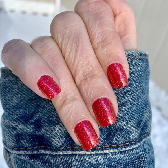 *Retired* Color Street: Cherry Float | Scarlet Red Glitter Valentine’s Day - Picture 10 of 15